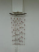 Pink scallop drift wood wind chime