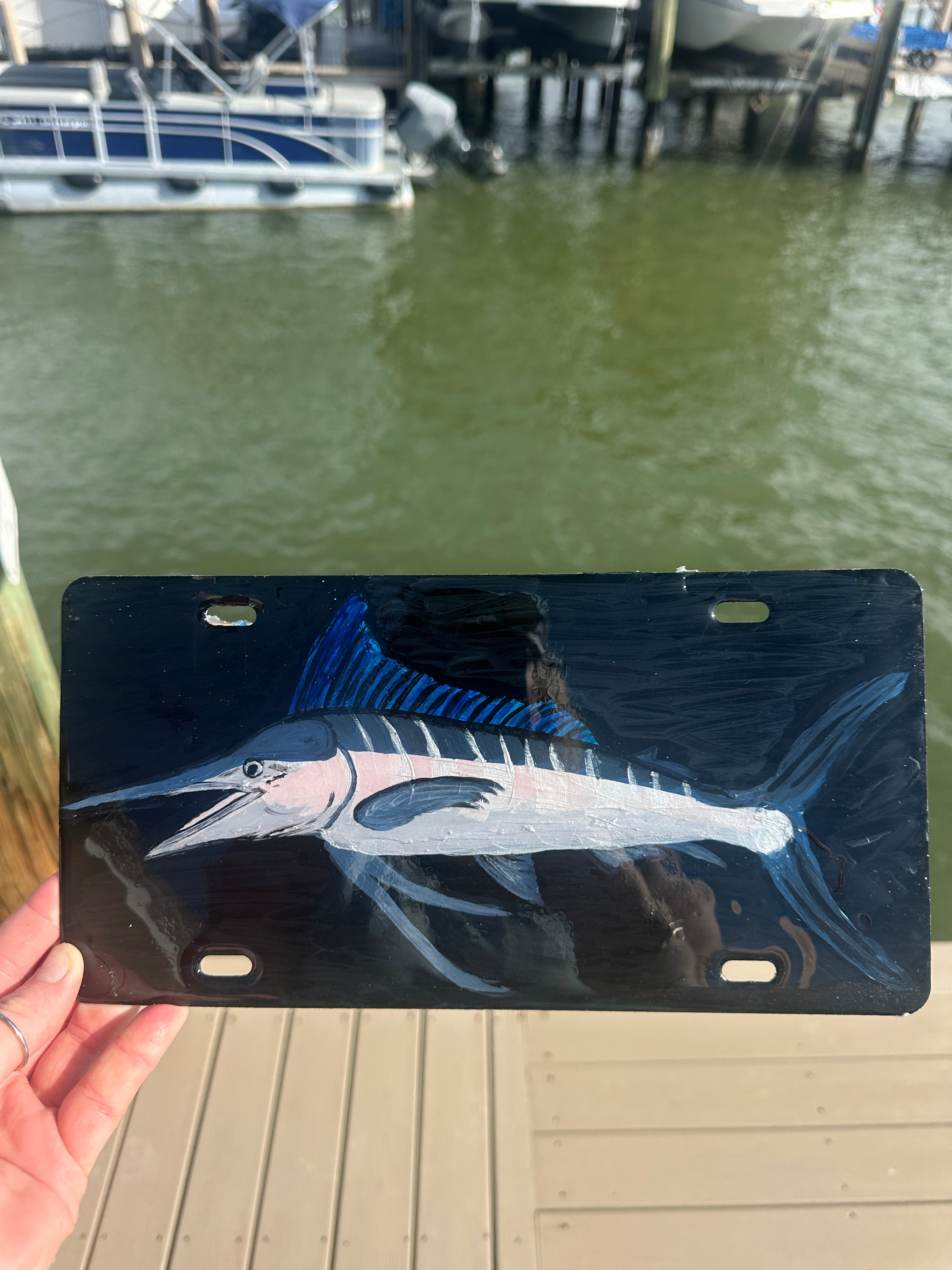 White Marlin Plate