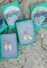 White Shell Earrings