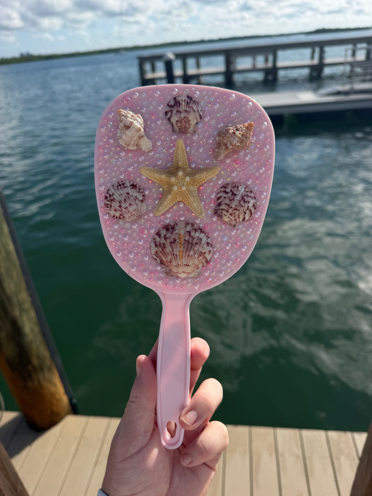 Handheld Shell Mirror