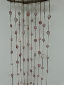 Pink scallop drift wood wind chime