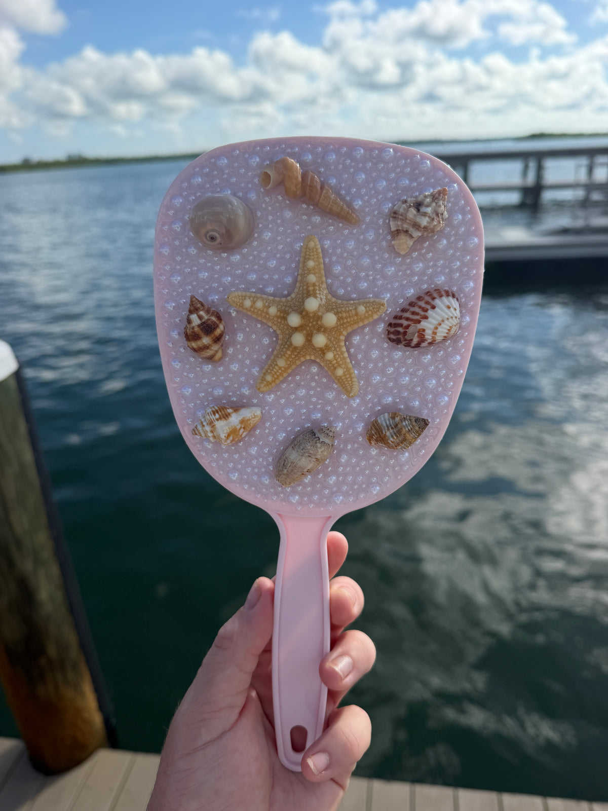 Handheld Shell Mirror