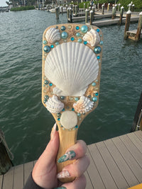 Shell hair brush