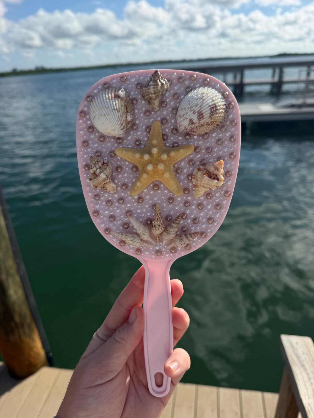 Handheld Shell Mirror