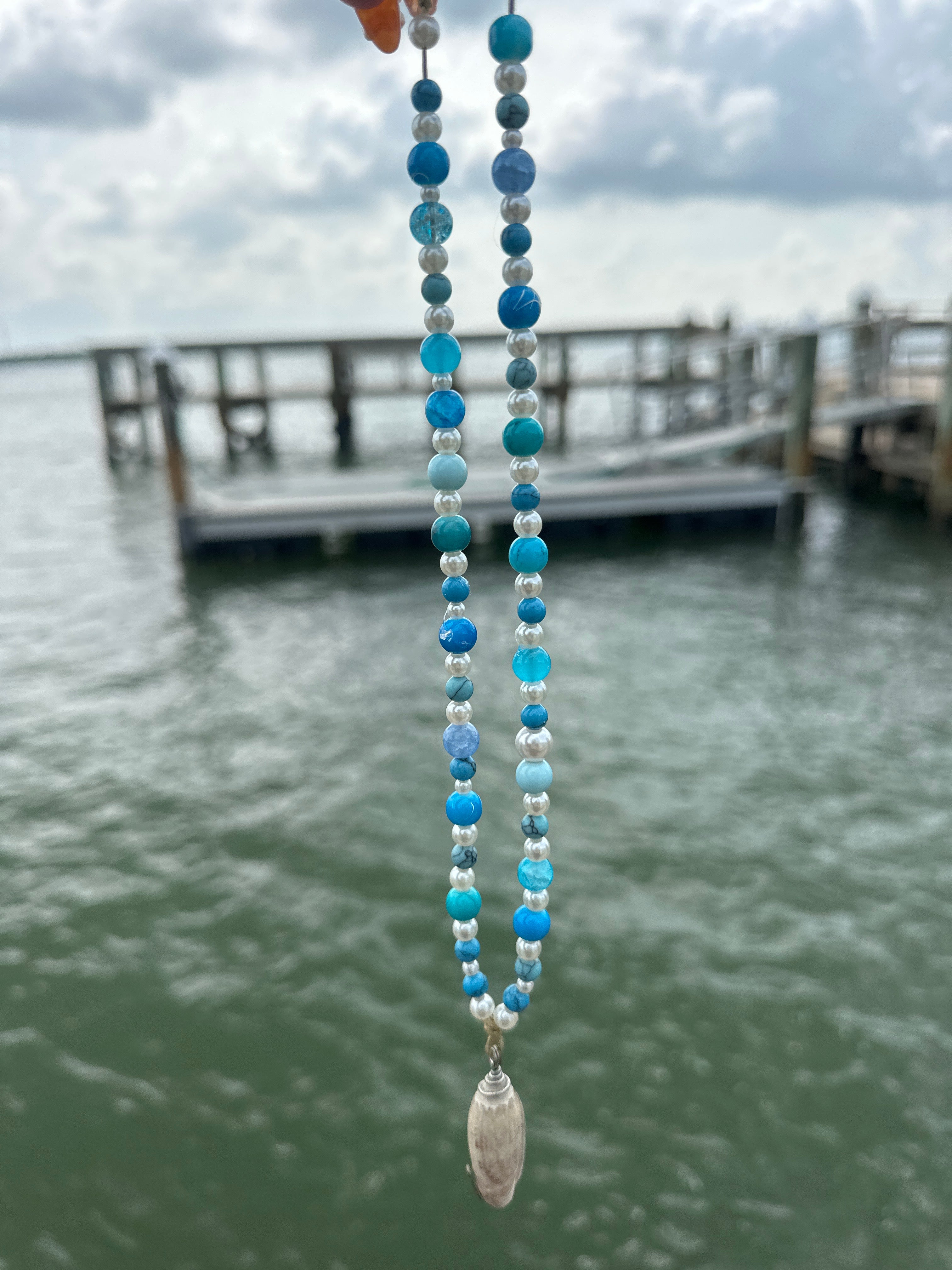 Blue Shell Necklace