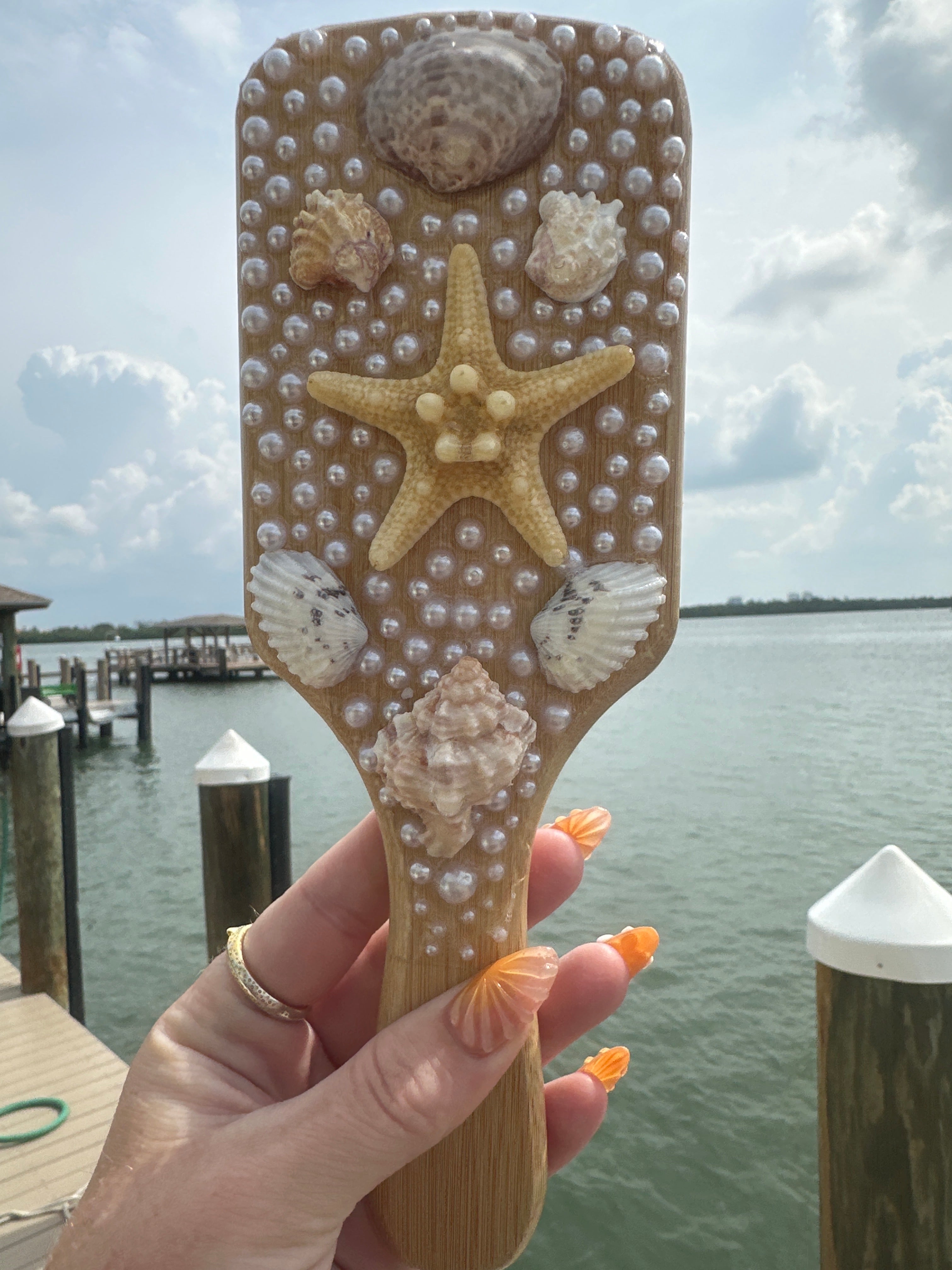 Shell hair brush